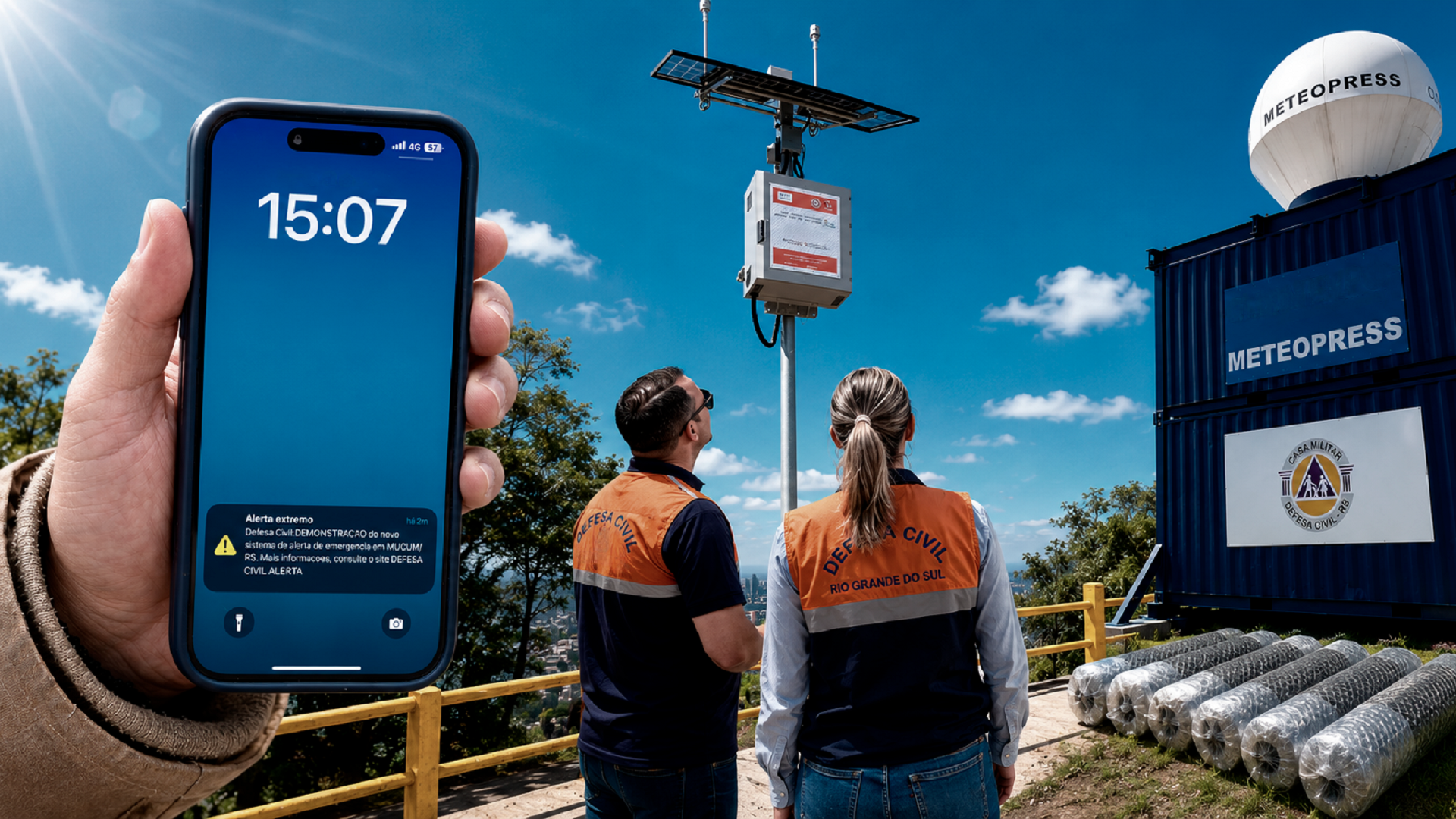 Radar meteorol&oacute;gico, esta&ccedil;&otilde;es hidrometeorol&oacute;gicas e alertas no celular auxiliam autoridades e popula&ccedil;&atilde;o na tomada de decis&otilde;es